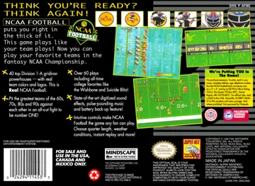 NCAA Football (USA) box cover back